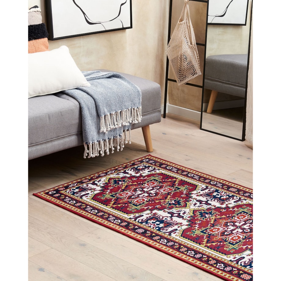 Dywan 70 x 200 cm czerwony COLACHEL