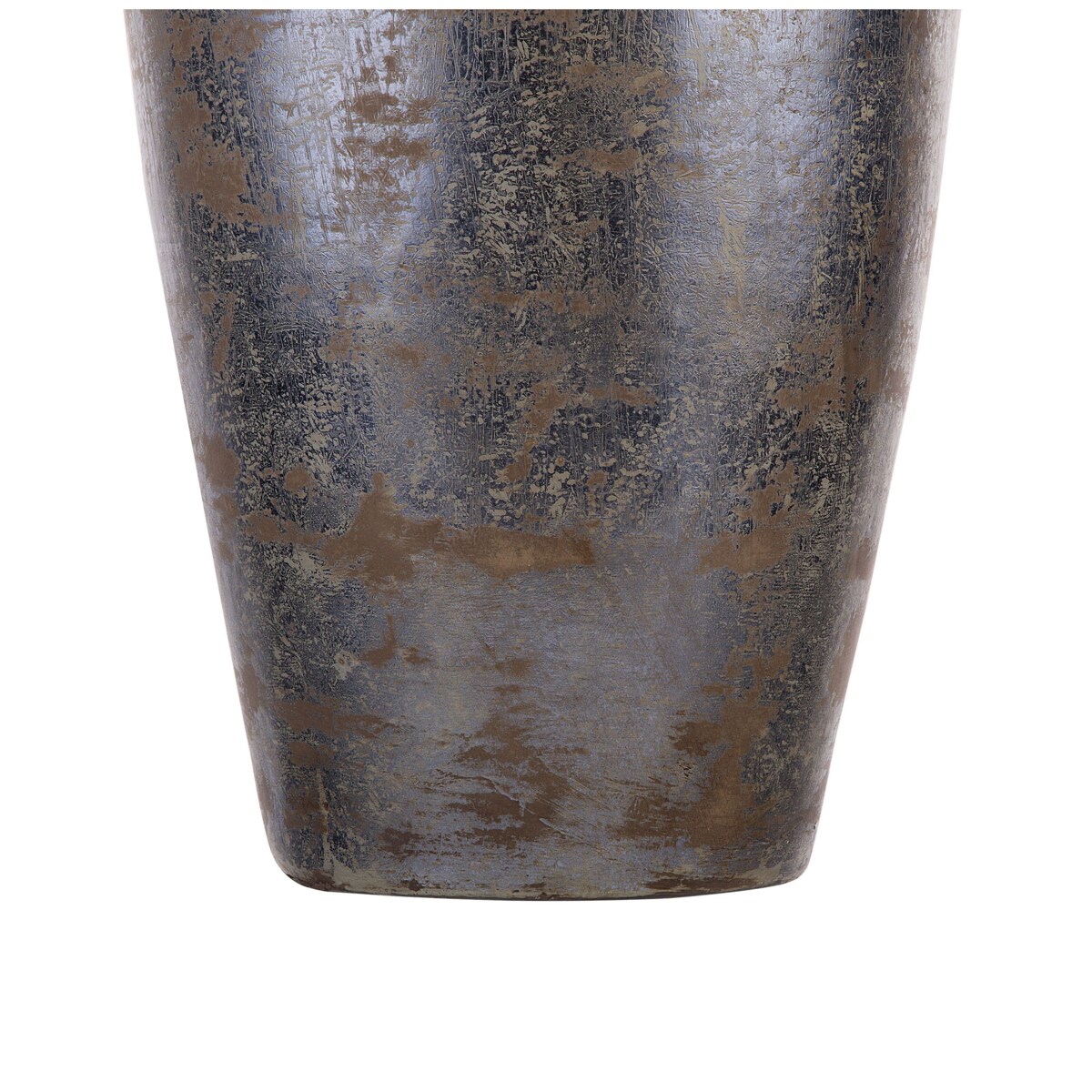 Wazon dekoracyjny z terakoty szary LORCA