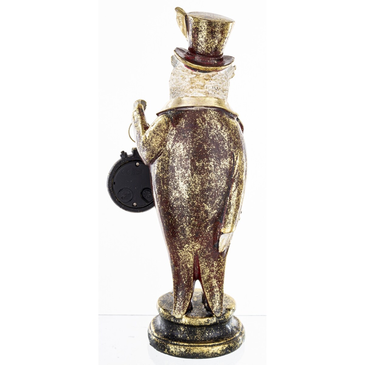 Dekoracja - figurka 28x12x10 cm SOWA-2 z zegarkiem