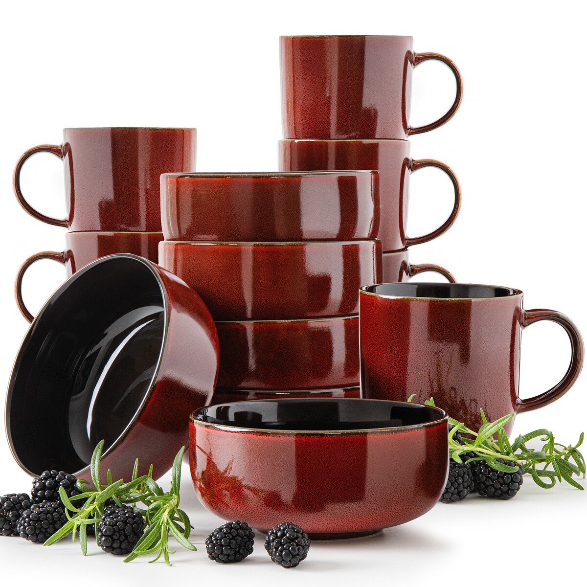 GAMBIA Zestaw śniadaniowy 6 os. (12 el.)