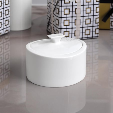 Pojemnik porcelanowy MetroChic Blanc Gifts, 800 ml, Villeroy & Boch