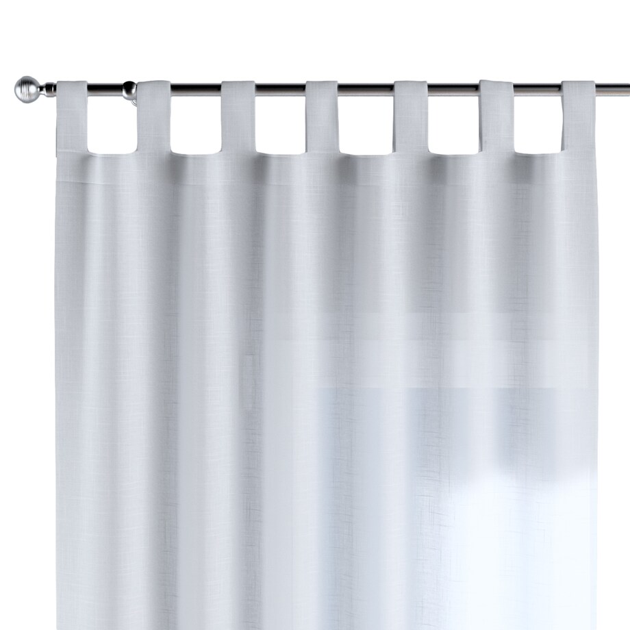 Zasłona na szelkach 1 szt. 130x245 prześwitujący biały