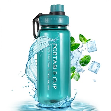 BUTELKA NA WODĘ BIDON NA SIŁOWNIĘ FITNESS 600ml przenośny mały BD05