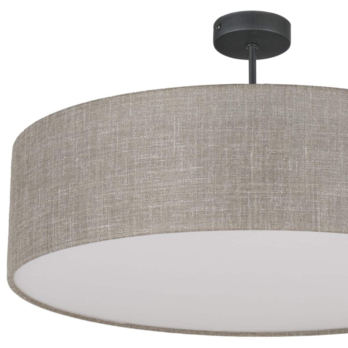 Okrągła ekologiczna lampa sufitowa Rondo 6248 TK Lighting szara beżowa