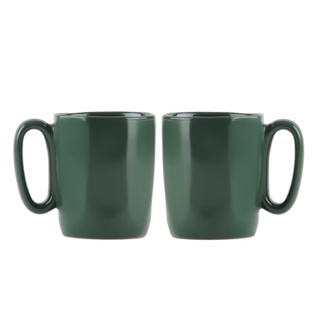 Dwa kubki ceramiczne z uszkiem 80 ml Fuori zielone 29972