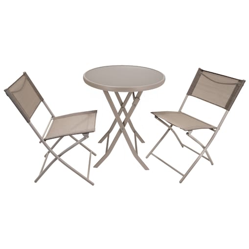 Zestaw mebli ogrodowych JUMI na balkon stół 2 krzesła