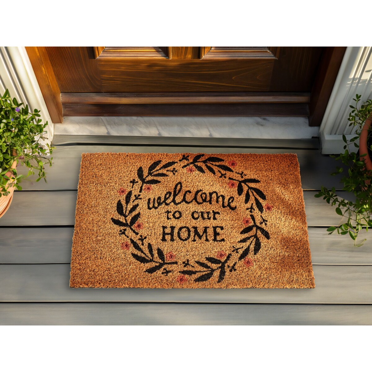 Wycieraczka SAYAN 40 x 60 cm Włókno kokosowe Naturalny