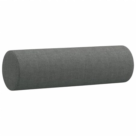 vidaXL 2-osobowa sofa z poduszkami, ciemnoszara, 140 cm, tkanina