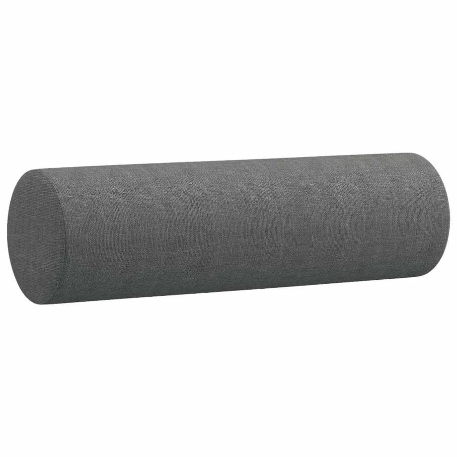 vidaXL 2-osobowa sofa z poduszkami, ciemnoszara, 140 cm, tkanina