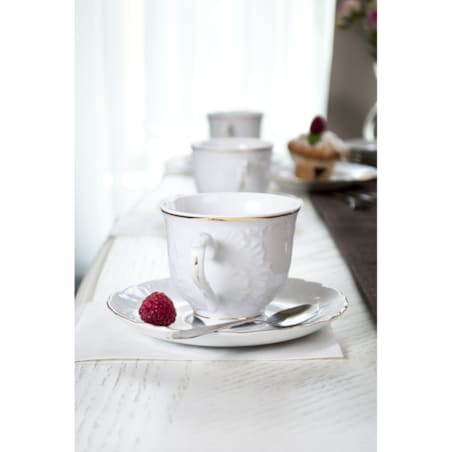 Garnitur do kawy dla 6 osób 18 el. Rococo Złota Linia 3604