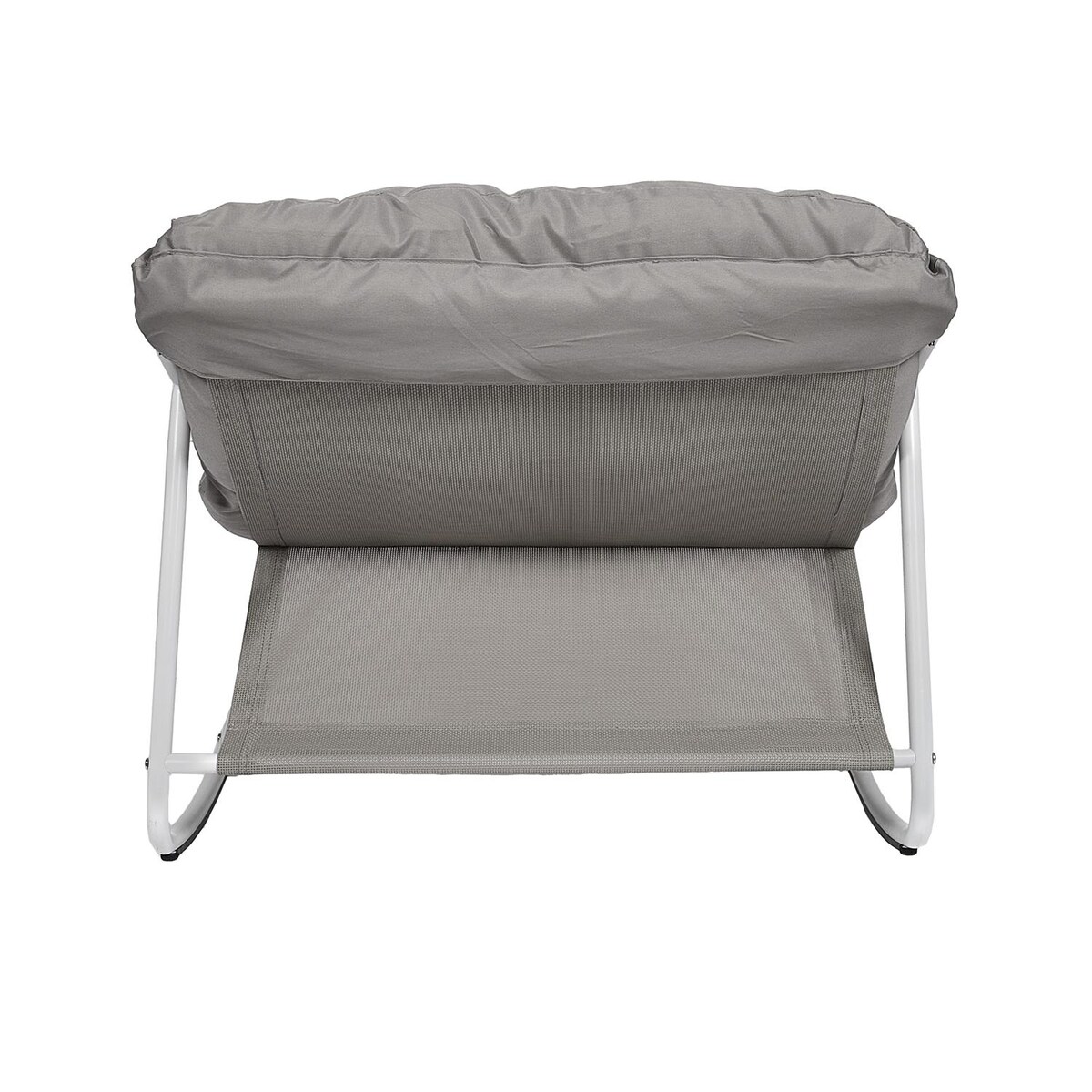 FOTEL OGRODOWY BUJANY Tenerife szary | biały | miękkie siedzisko