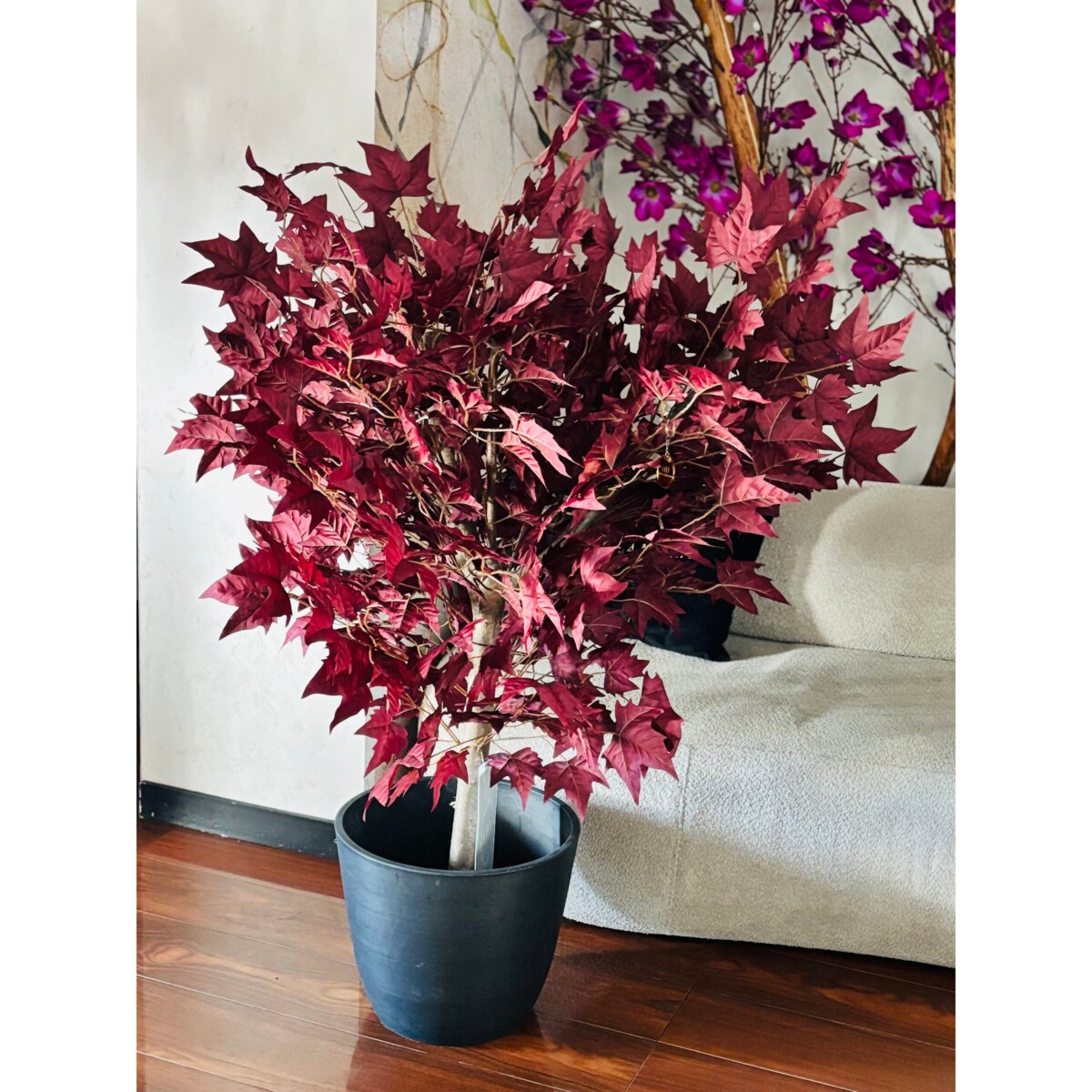 Drzewo klon bordowy na naturalnym pniu 120 cm