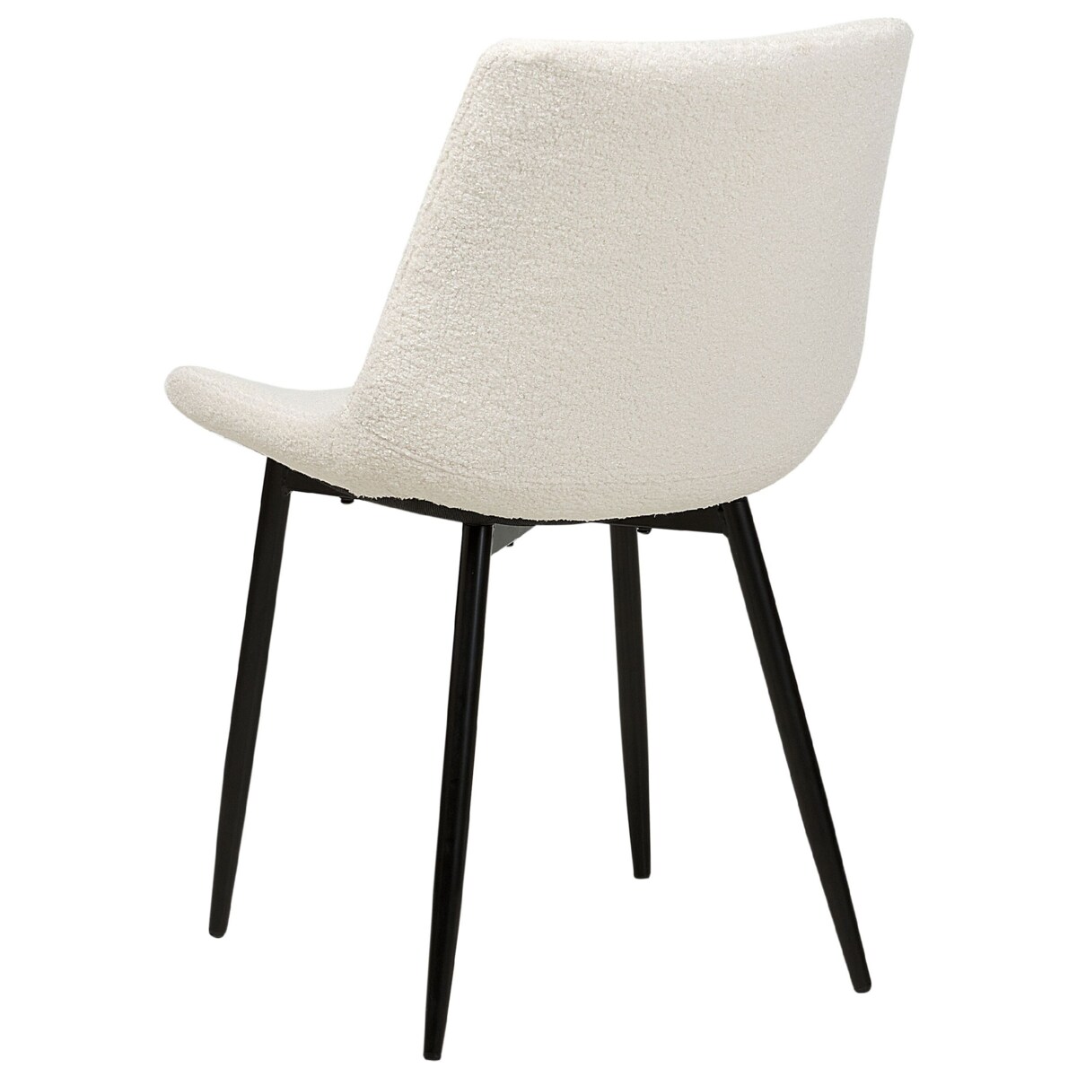 Zestaw 2 krzeseł do jadalni AVILLA Boucle Biały