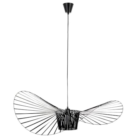 Lampa wisząca Capello DW8098/FI120 King Home druciany kapelusz czarny