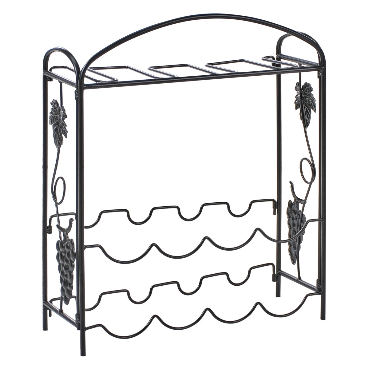 Stojak na wino DONEGAL Czarny