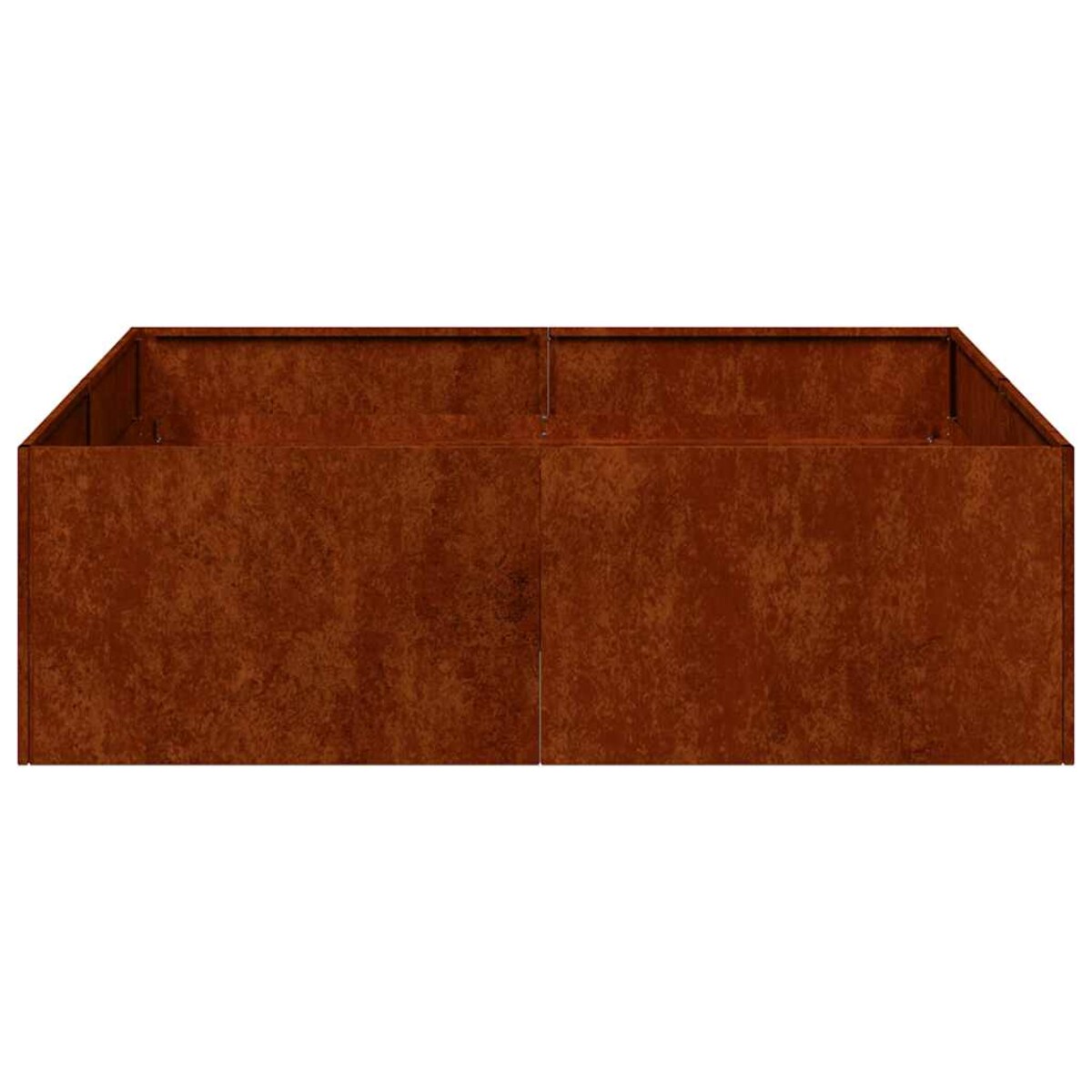 vidaXL Doniczka Rusty 100x100x30 cm Stal nierdzewna