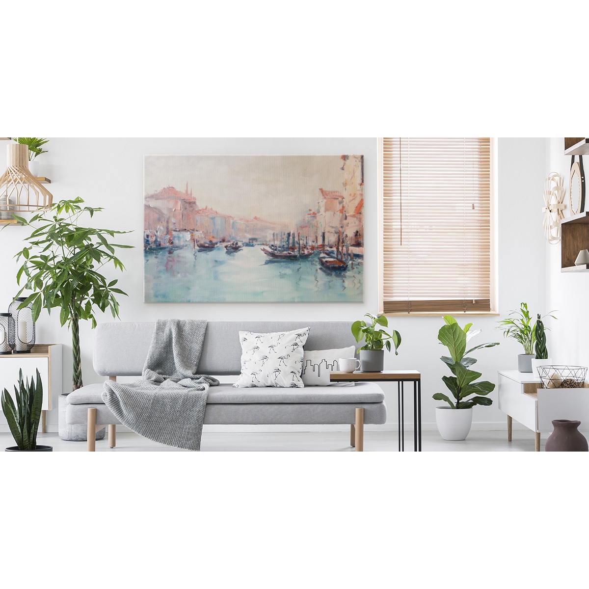 Obraz na płótnie Wenecja w abstrakcyjnym stylu 120x80cm