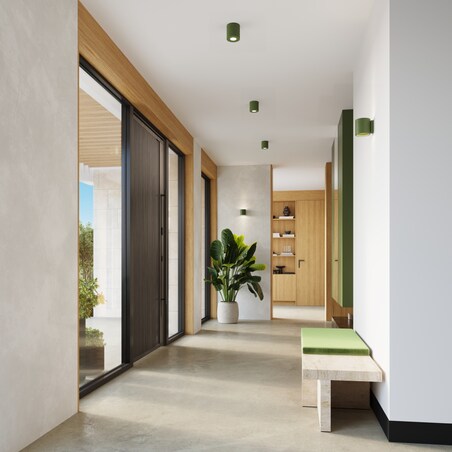 Kinkiet ORBIS beton zielona oliwka