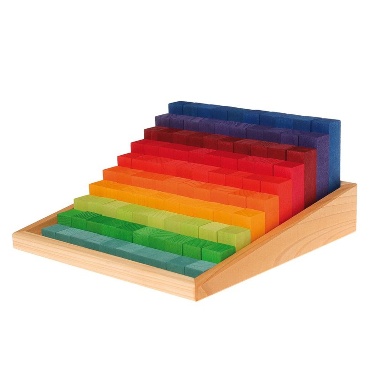 Układanka Schody dla dzieci - drewniane klocki kolorowe 4+ Grimm's