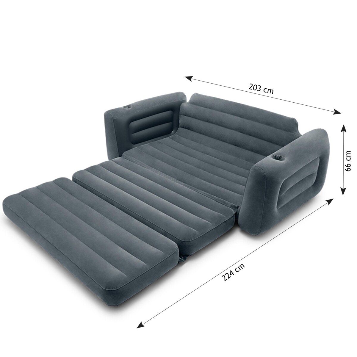 Materac dmuchany łóżko sofa z pompką 230v Intex 66552-66640