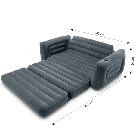 Materac dmuchany łóżko sofa z pompką 230v Intex 66552-66640