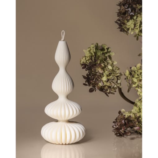 Świeca sojowa Elise o geometrycznej formie – elegancka dekoracja do stylowego wnętrza