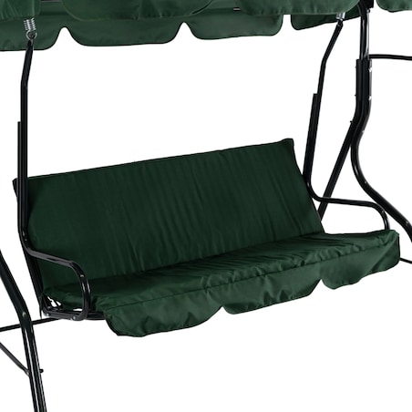 Huśtawka Ogrodowa Bujana Wolnostojąca Na Taras Metalowa Zielona RENO