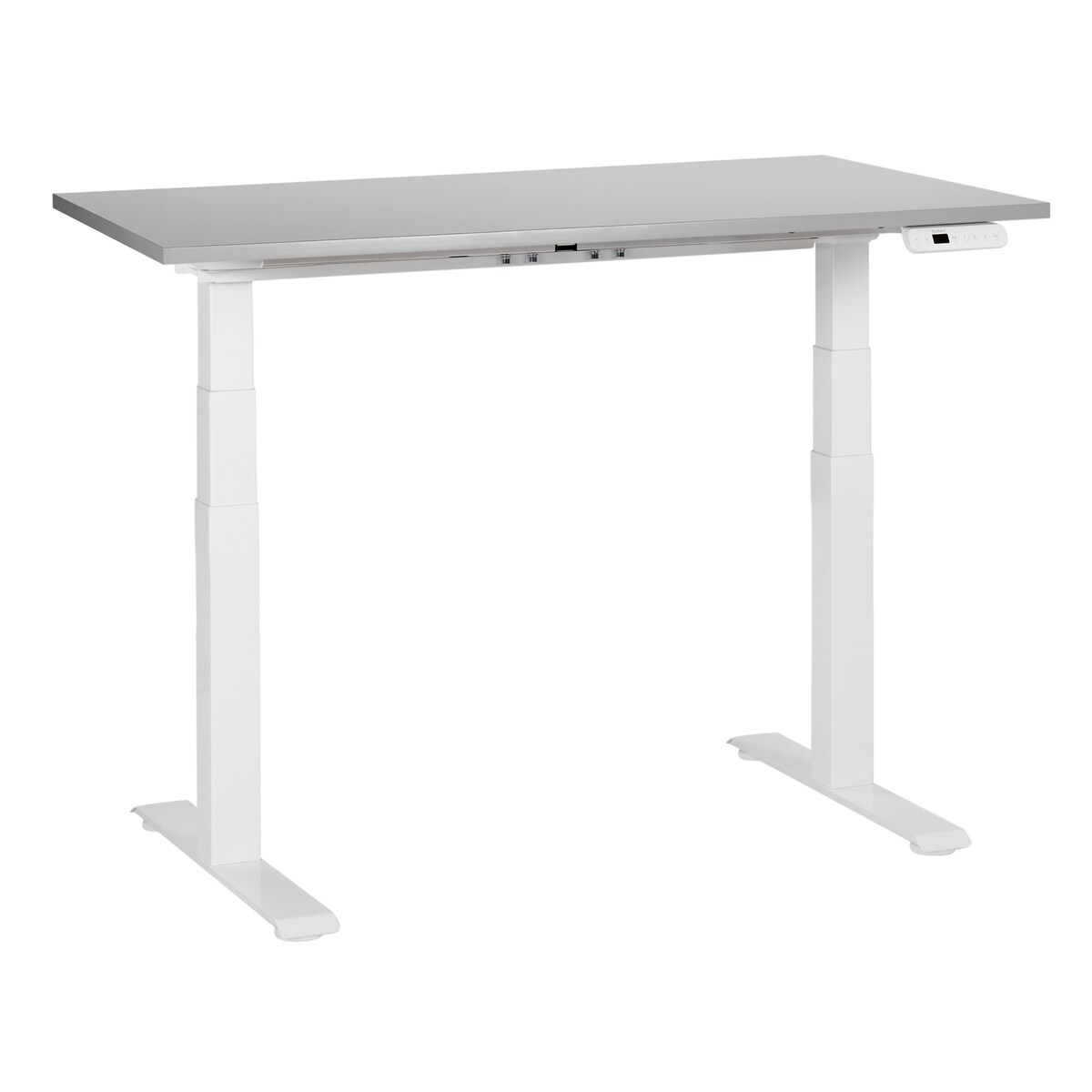 Biurko regulowane elektrycznie DESTINES Szary/ biały 120 cm 72 cm