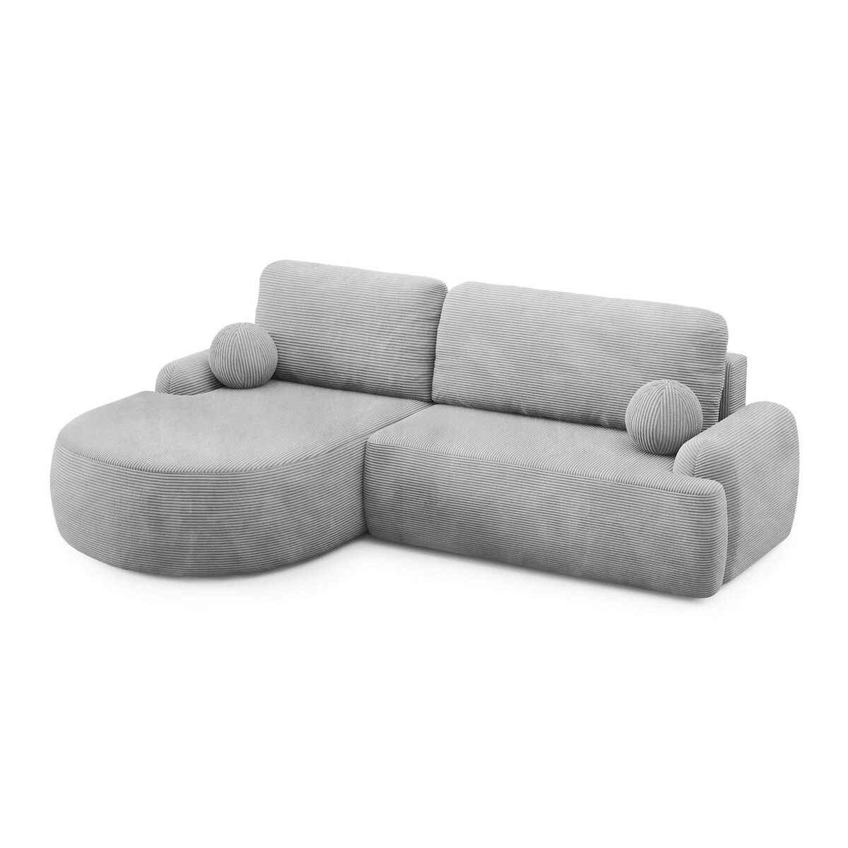 Zaokrąglony narożnik CLEO II z funkcją spania, wersja lewa, Poso 110