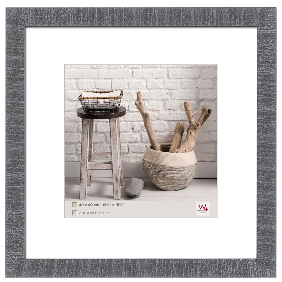 Walther Design Ramka na zdjęcie Home, 40x40 cm, szara