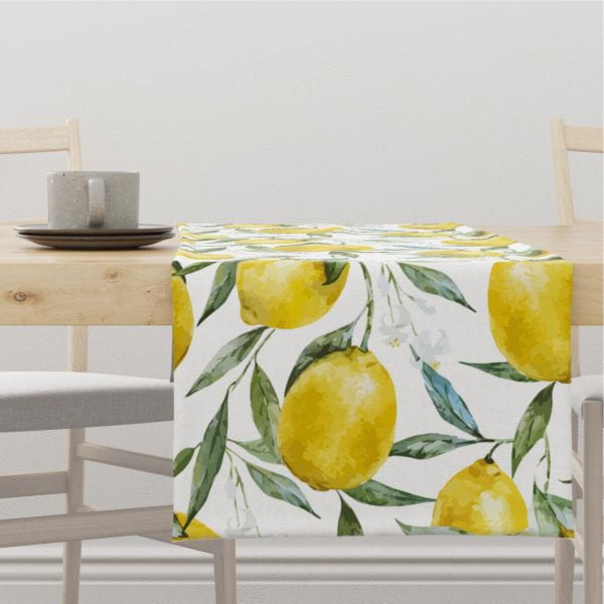 Bieżnik SUMMER wzór SM10 | cytryny - 40 x 140 cm