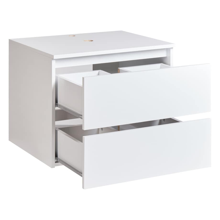 Wisząca szafka pod umywalkę SERRA 60 cm Biały