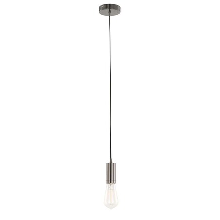 Kabel wiszący MODERNA DS-M-038 SHINY BLACK Italux metalowa OPRAWKA industrialny ZWIS przewód czarny błyszczący