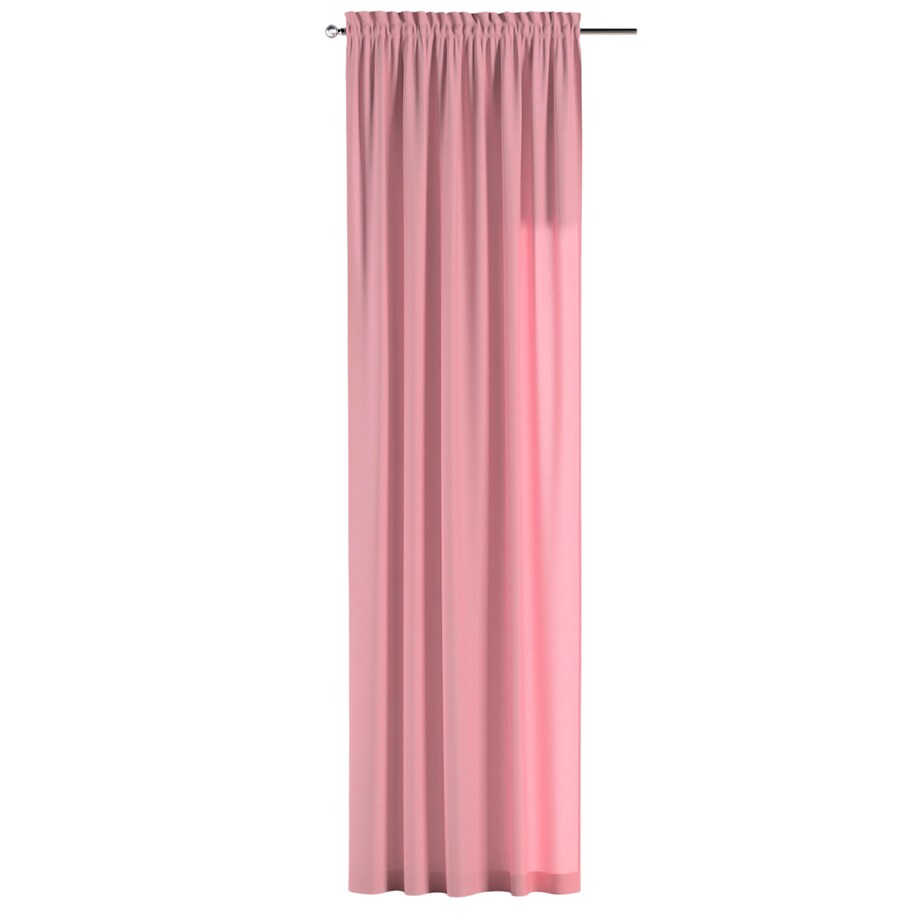 Zasłona na kanale z grzywką 1 szt. 130x260 brudny róż