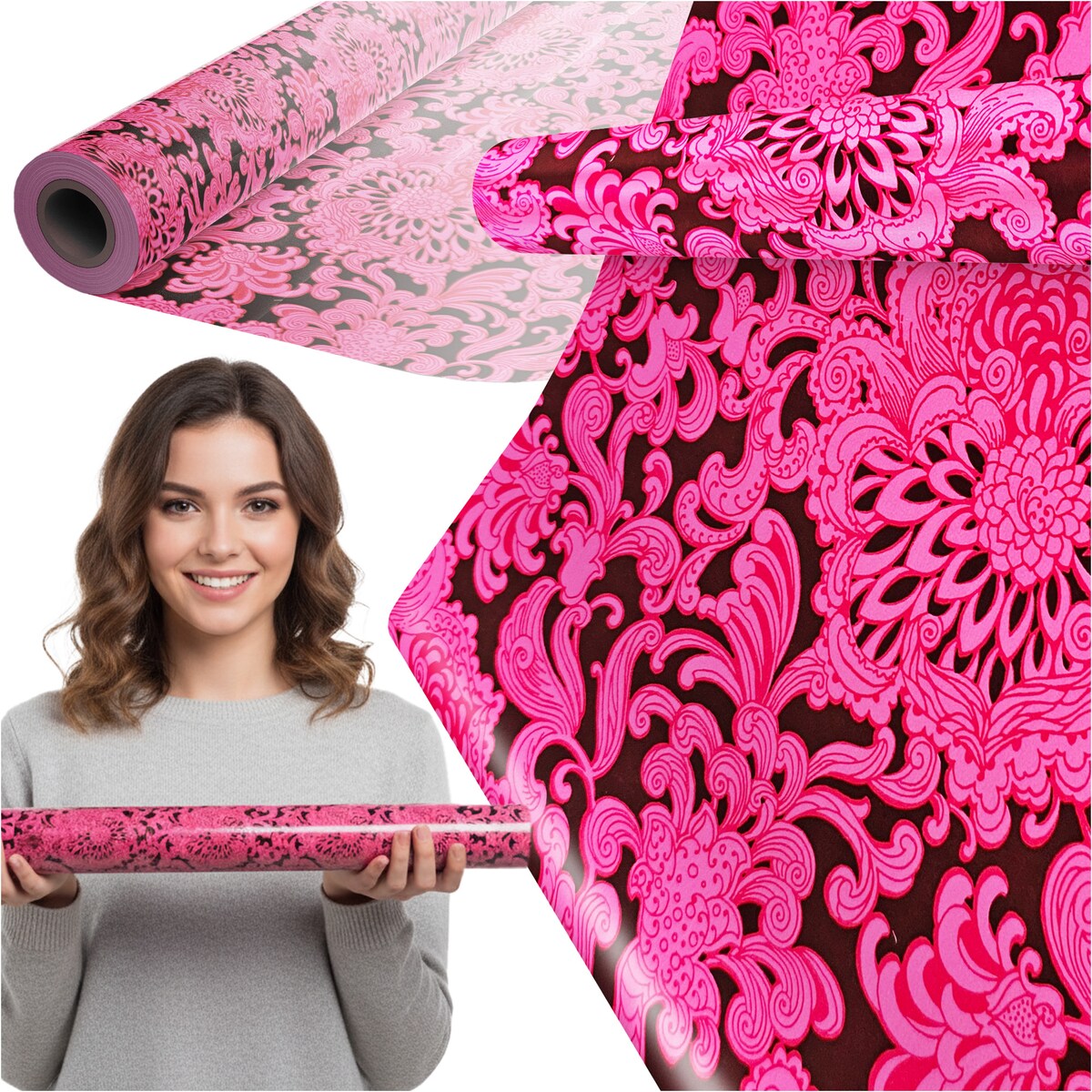 Papier Prezentowy Do Pakowania Prezentów 25 m MEGAROLKA Świąteczny Do Paczek Ozdobny Urodzinowy