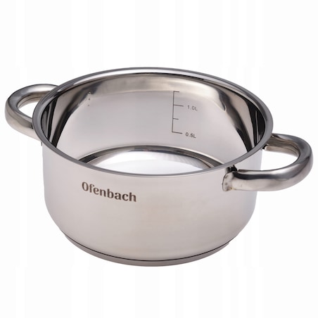 Garnek garnuszek z pokrywką stalowy indukcja gaz OFENBACH