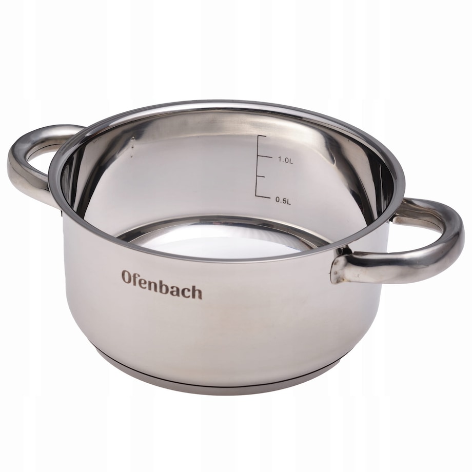 Garnek garnuszek z pokrywką stalowy indukcja gaz OFENBACH