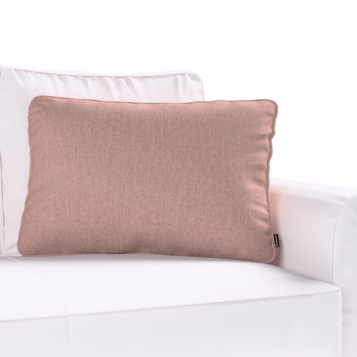 Poszewka Gabi na poduszkę prostokątna 60x40 zgaszony róż szenil