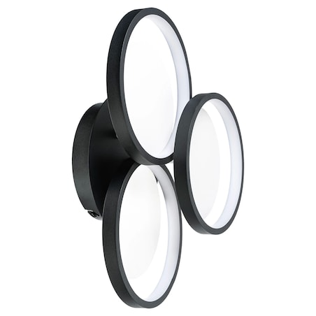 Lampa Sufitowa App1919-C Black Led Czarny, Metal, Tworzywo Sztuczne