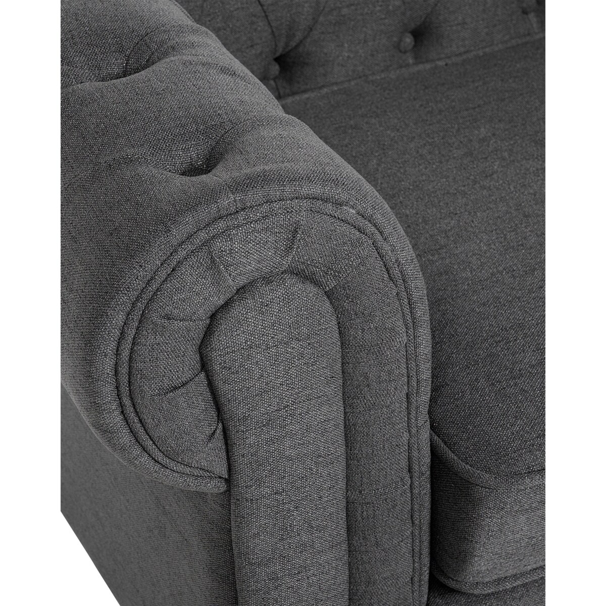 Fotel CHESTERFIELD Szary