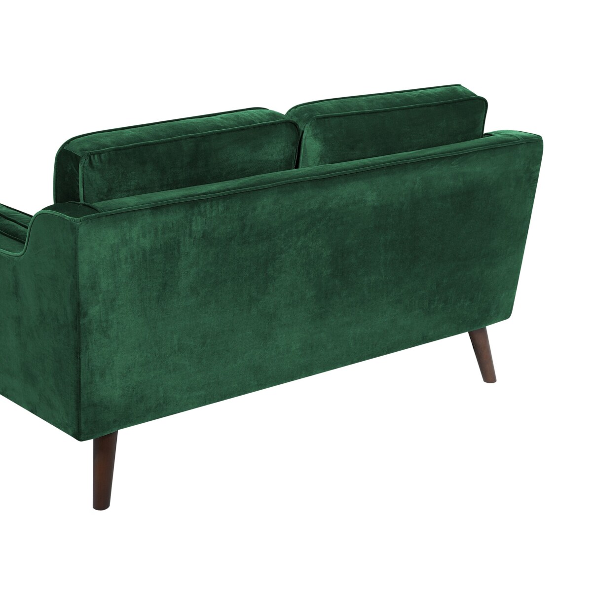Sofa 2-osobowa welurowa zielona LOKKA