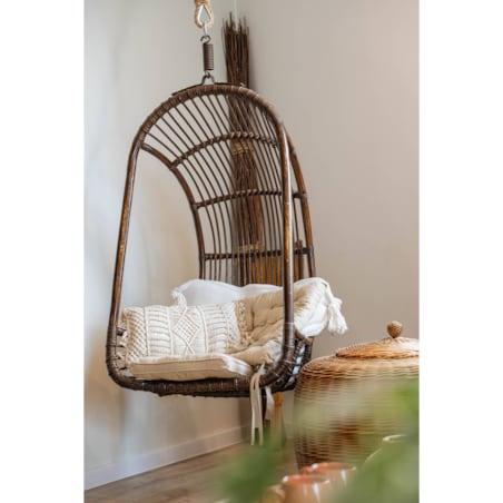 Poduszka dekoracyjna bawełniana MACRALINA, makrama, 30 x 50 cm