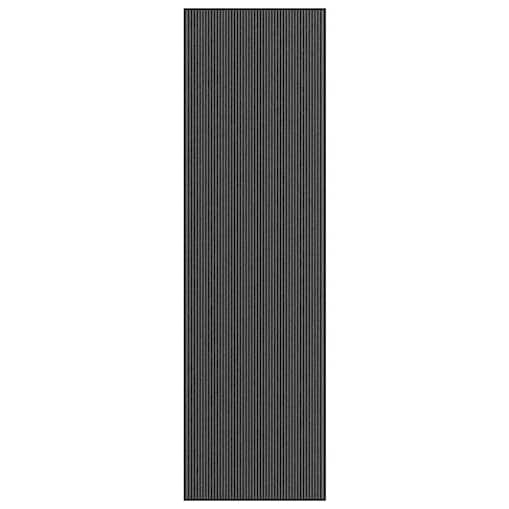 vidaXL Wycieraczka Paski Czarno-Szare 115x400 cm