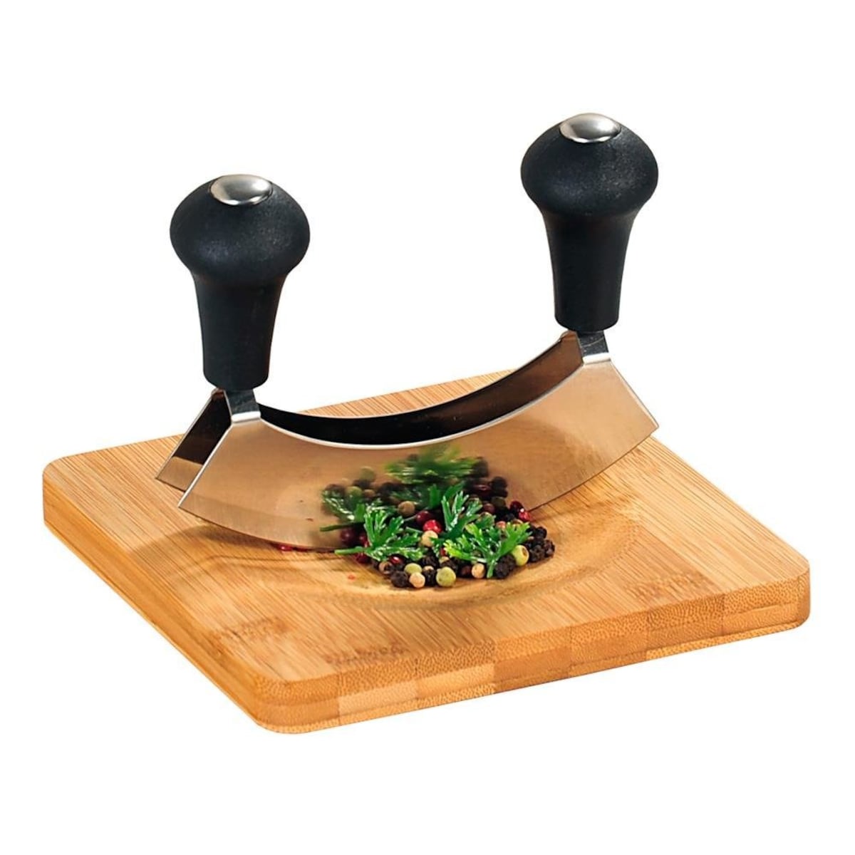 Siekacz do ziół z deską bambusową, 2w1, KESPER