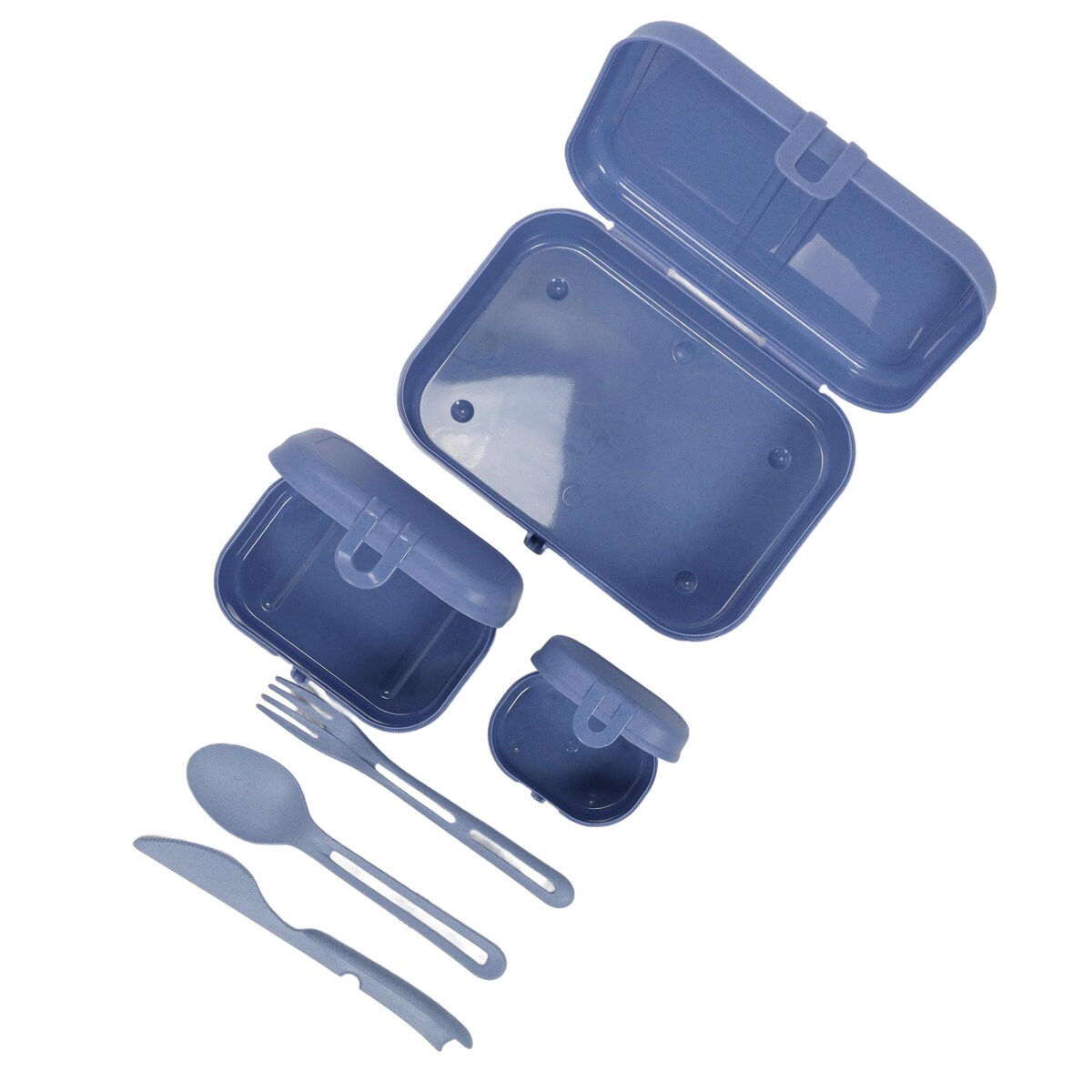 Lunchbox PASCAL READY, zestaw 3 pojemników i sztućce, KOZIOL