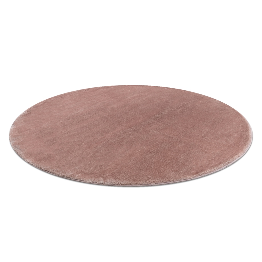Dywan VISCO koło różowy 8 pluszowy, koło 160 cm