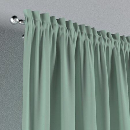 Zasłona na kanale z grzywką 1 szt. 130x245 zieleń eukaliptusa