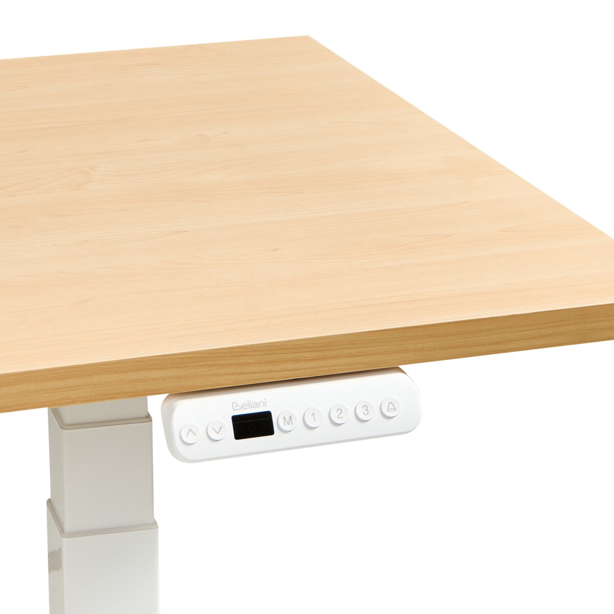 Biurko regulowane elektrycznie DESTINES Jasny brąz/ biały 180 cm 72 cm