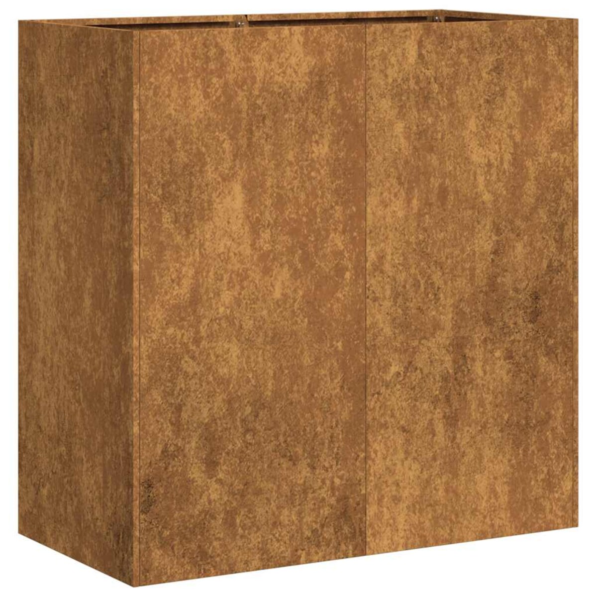 vidaXL Doniczka Rusty 80x40x80 cm Stal nierdzewna