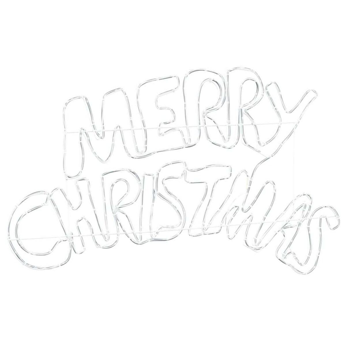 vidaXL Znak Świąteczny z 240 diodami LED Wielokolorowe 100 x 50 cm PVC